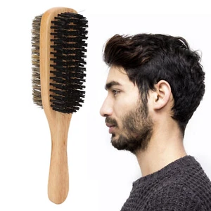 Double Sided Men Beard Brush Large Size Facial Hair Cleaning Ergonomics Mode CHW - Picture 1 of 22