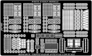Radares clase Bismarck White Ensign modelos 1/200 #PE2014 - Imagen 1 de 1