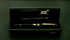 MONTBLANC Meisterstuck 144 black fountain pen 14K gold F nib MINT
