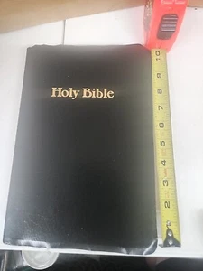 Holy Bible King James Version Giant Print 1986 World Bible References Red Letter - Picture 1 of 9