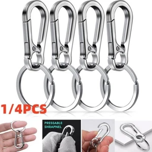 1-10 piezas Llavero Metal Mosquetón Clip Llavero Llavero Cadena Clips Gancho Mosquetón - Imagen 1 de 17