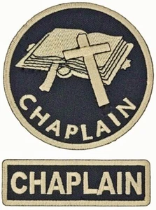 CHAPLAIN CHRISTIANS EMBROIDERED PATCH |2PC iron On or Sew 3.0 inch - Picture 1 of 1