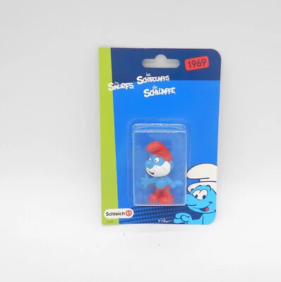 Papa Schlumpf 21000 Schleich 1969 NEU OVP Schlümpfe Blisterverpackung SELTEN - Bild 1 von 2