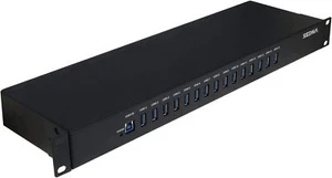 SEDNA - 15 Port USB 3.1 Gen I Hub ( 5Gbps ) - 19 Inch 1U Rack Mount - Picture 1 of 1