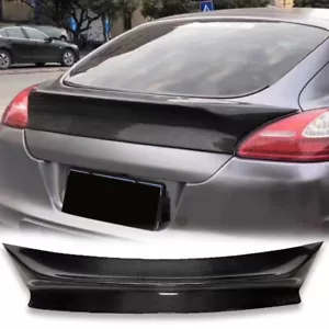 Carbon Fiber Rear Trunk Spoiler Wing Lip For Porsche Panamera 970 2010 2011-2014 - Picture 1 of 7