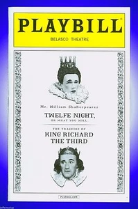 Playbill + Twelfth Night + Samuel Barnett, Stephen Fry, Jethro Skinner, Colin H - Picture 1 of 6