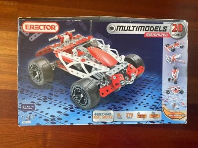 Erector Set Multimodels 20 Models Motorized 1 Set Meccano Real Metal - Used - Image 1 of 4