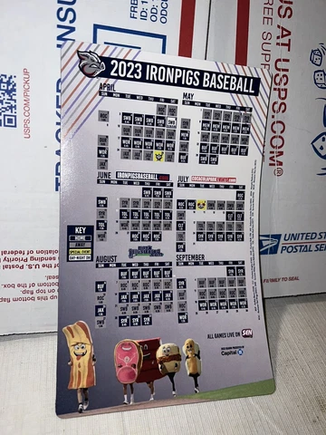 2023 LEHIGH VALLEY IRONPIGS MAGNET SCHEDULE SGA PHILADELPHIA PHILLIES Cover