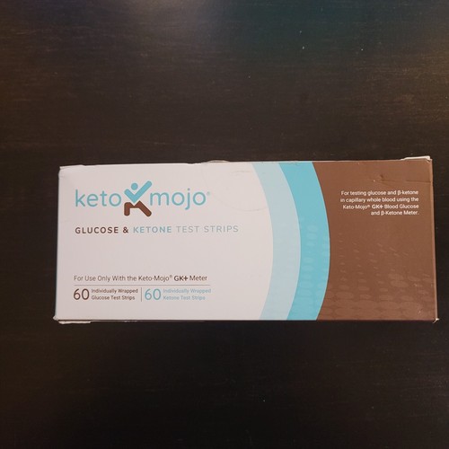KETOMOJO Test Strip Combo Pack GK+ Meter 60 Blood Glucose 60 Ketone 120ct eBay