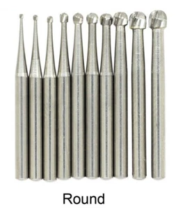 10/Box Dental Wolframcarbid Fräser Reibgriff FG Runde Hochgeschwindigkeitsturbine - Bild 1 von 89