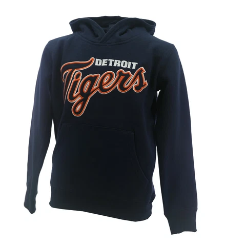 Detroit Tigers MLB Genuine Kids Youth Size Hooded Sweatshirt Stitched Logo New Cover
