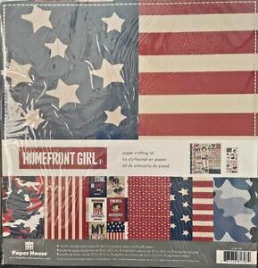 Paper House~12X12~HOMEFRONT GIRL~MILITARY~ paper crafting kit~Quick Ship
