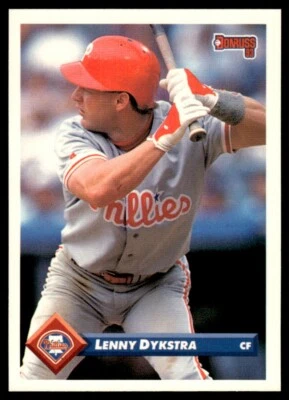 1993 Donruss #544 Lenny Dykstra Philadelphia Phillies - Image 1 of 2