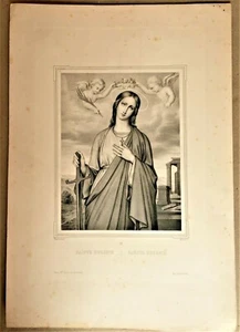 SANCTA EUGENIA, Maurin lith. , Menche pinxt. mediados s.XIX - Imagen 1 de 1