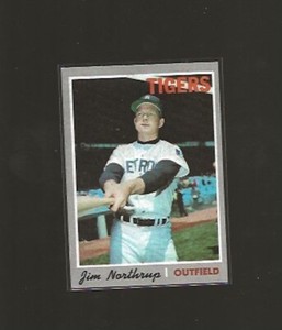 1970 TOPPS JIM NORTHRUP #177 EX-EX+ MID-HIGHER GRADE