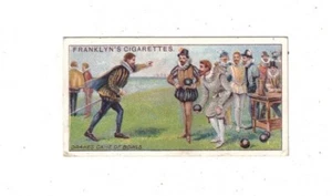 Franklyn Davey Cigarette Card Historic Events 1924 No 26 Drake's Game of Bowls - Picture 1 of 2