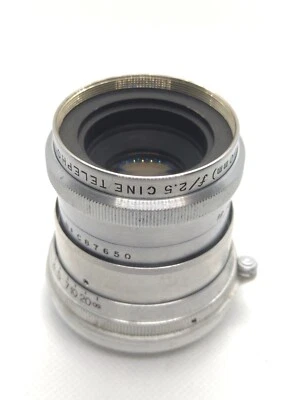 Rare Wollensak Cine Telephoto Raptar 50mm f2.5 Leica M39 RF coupled - Image 1 of 4