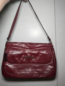 Borsa a tracolla vintage anni 70 ETIENNE AIGNER in pelle fatta a mano SANGUE DI BUE RARA - Foto 1 di 7