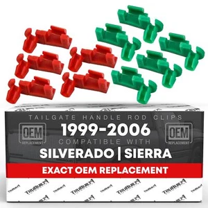 Tailgate Handle Rod Clip, Left & Right for Chevrolet Silverado, GMC Sierra - Picture 1 of 6