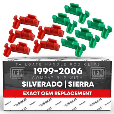 Tailgate Handle Rod Clip, Left & Right for Chevrolet Silverado, GMC Sierra - Image 1 of 4