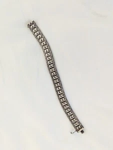 925 massiv Sterling Silber Kette Armband 0,5" breit 7,2" L - 27 g. 925 Italien  - Bild 1 von 6