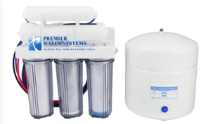 PREMIER COMPLETE RESIDENTIAL DRINKING REVERSE OSMOSIS FILTER SYSTEM 5 Stage,TANK - Picture 1 of 3