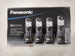 Panasonic KX-TG9344T Digital Cordless Answering System 4 Handsets Complete Box! - Picture 1 of 19