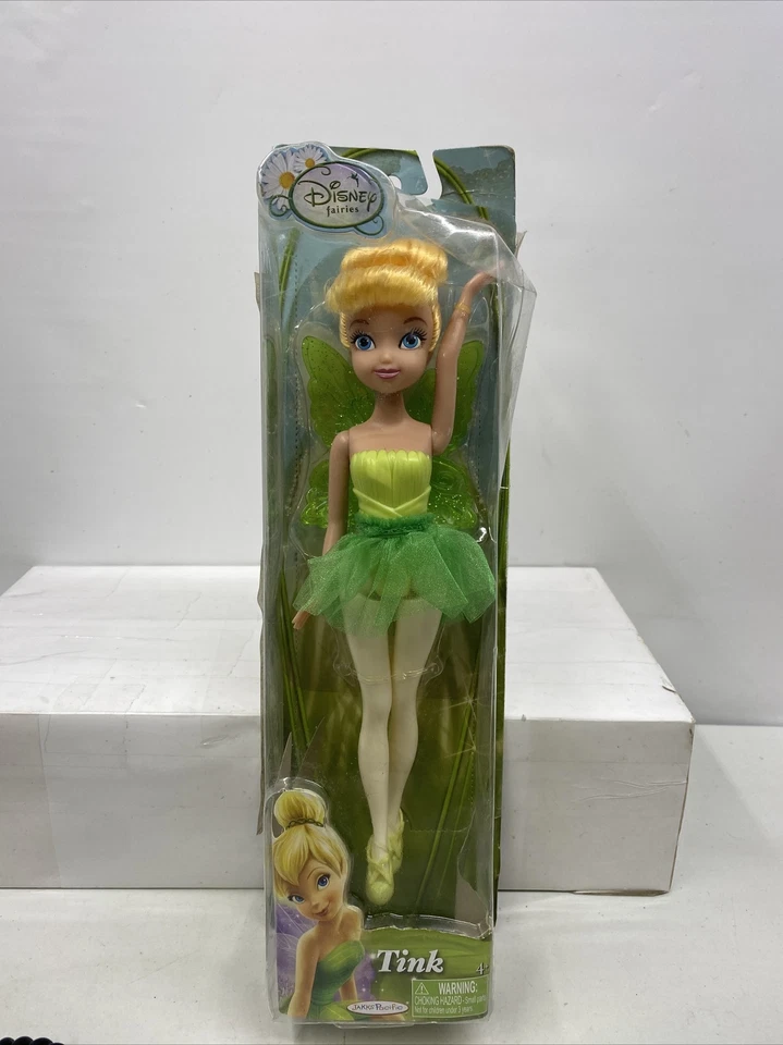 NEW DISNEY FAIRIES TINK 2012 Jakks Pacific Doll New In Box Tinkerbell 10" - Image 1 of 4