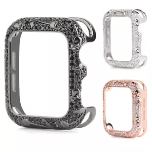 Luxry Metallrahmen Case Cover für Apple Watch 9 8 7 6 5 4 3 2 SE 42/40/44/41/45mm - Bild 1 von 29