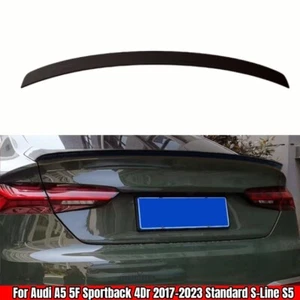 Heckspoiler Schwarz Glanz für Audi A5 5F Sportback 4-Türer 2017-2023 - Bild 1 von 5