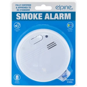 SMOKE ALARM DETECTOR HOME GARAGE 85DB BATTERY POWERED SAFETY OPTICAL OFFICE Home - Picture 1 of 7