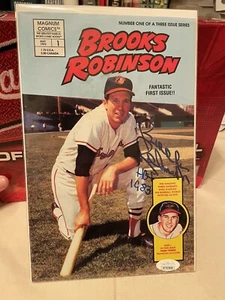 Brooks Robinson Autographed Magnum Comic Book #1 May 1992 JSA Authenticated - Picture 1 of 4