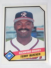 1989 CMC RICHMOND BRAVES TERRY BLOCKER CARD #17