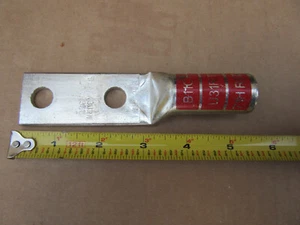 Blackburn LCN-350 Compression Copper Lug 350 MCM with Two 1/2" Holes New - Picture 1 of 3