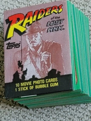 INDIANA JONES RAIDERS OF THE LOST CARD Topps card set #1-88 1981 Harrison Ford - Image 1 of 4