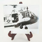 Hélicoptère de la Garde côtière barbiers Point #1356 photo vintage noir et blanc 8" x 10"