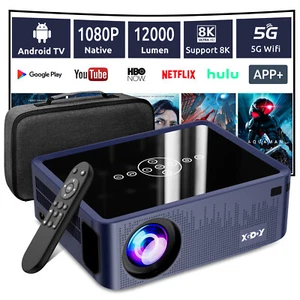 8K Beamer Full HD 1080P LED Projektor Heimkino wifi 5G UEFA Euro 2024 Projektor - Bild 1 von 23