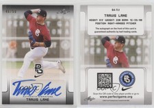 2017 Leaf Perfect Game National Showcase Black /50 Travis Lane #BA-TL1 Auto