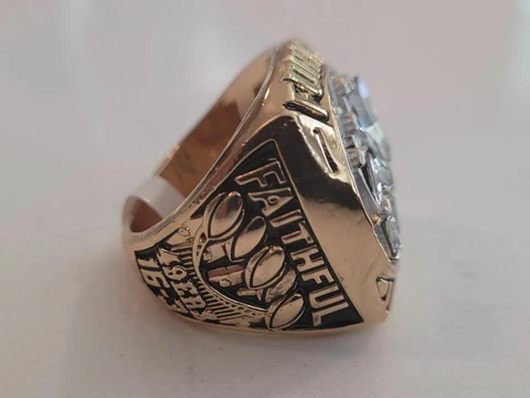 Custom 49ers 5 Time Super Bowl Gold Faithful ring (sizes 7-14) Cover
