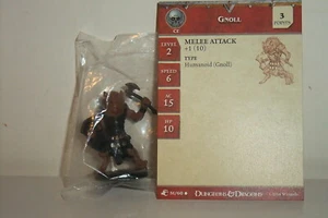 Dungeons & Dragons Miniatures - GNOLL + Card - Aberration (Cod. D&D 67) - Wizard - Foto 1 di 1