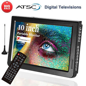 10" Portable Digital ATSC TV Television Video Player HD Screen Freeview HD G2W2