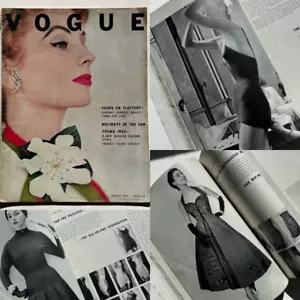 1953 Vogue 50s vintage fashion corsets girdles hair beauty Horst Irving Penn - Picture 1 of 5