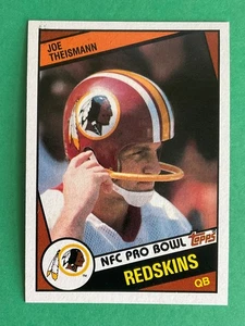 Joe Theismann 1984 Topps Football Card #390 - Washington Pro Bowl Quarterback - Picture 1 of 2