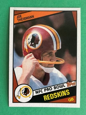 Joe Theismann 1984 Topps Football Card #390 - Washington Pro Bowl Quarterback - Image 1 of 2