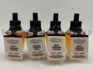 Bath & Body Works Sweet Cinnamon Pumpkin Wallflower Fragrance Bulbs S/4 #3006L - Picture 1 of 1