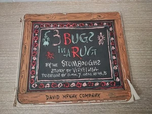 Rare WW2 Era 1944 Children's Book 3 Bugs In A Rug Stumboughs  - Picture 1 of 5