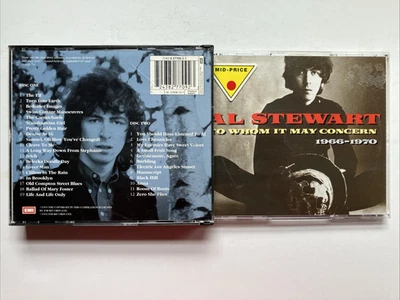 To Whom It May Concern (1966-70) by Al Stewart (CD, Oct-1993, 2 Discs, Emi) - Image 1 of 3