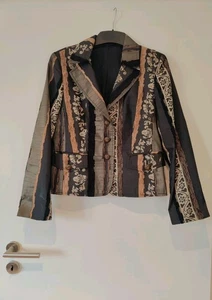 Blazer gold schwarz Damen Gr. 40 Elegant Steampunk - Bild 1 von 4