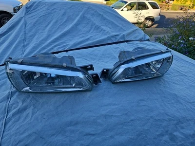 Пара оригинальных прозрачных фар 1997-1998 Subaru Impreza L 2.5RS GC8 GF8 - Изображение 1 из 4