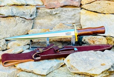 RBH CUSTOM KNIVES Large Fixed Blade Stiletto Toothpick 17" KNIFE Dagger USA MADE - Image 1 of 4